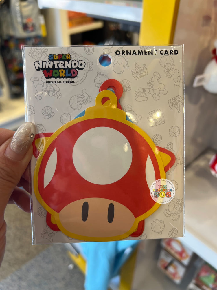 Universal Studios - Super Nintendo World Christmas 2024 - Ornament Card Set of 6