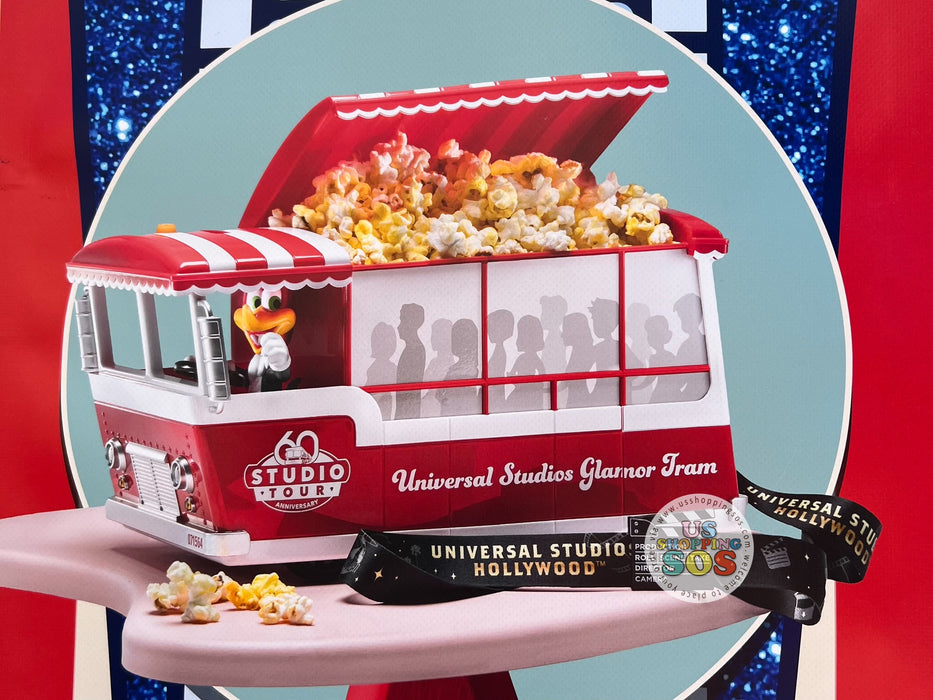 Universal Studios - Studio Tour 60th Anniversary - Glamour Tram Popcorn Bucket