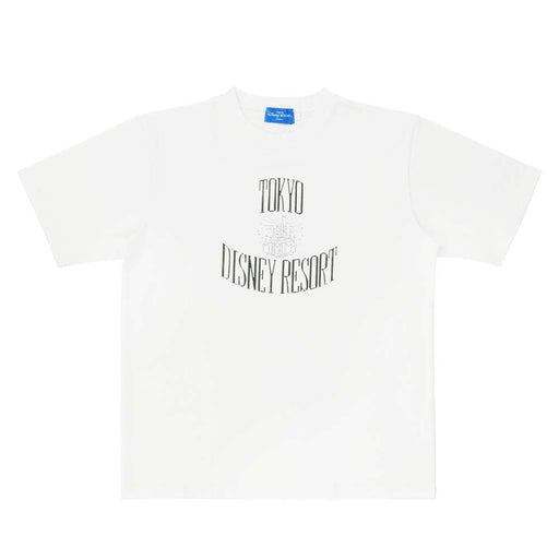 TDR - Mickey Mouse & Tokyo Disney Resort Castle Sparkling Metallic Logo T Shirt for Adults (Release Date: May 8, 2025)