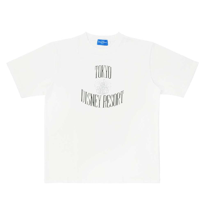 TDR - Mickey Mouse & Tokyo Disney Resort Castle Sparkling Metallic Logo T Shirt for Adults (Release Date: May 8, 2025)
