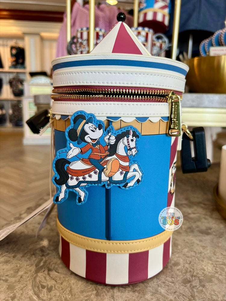 WDW - Disney’s Boardwalk 2026 Mickey & Minnie Carousel - Loungefly Crossbody Bag