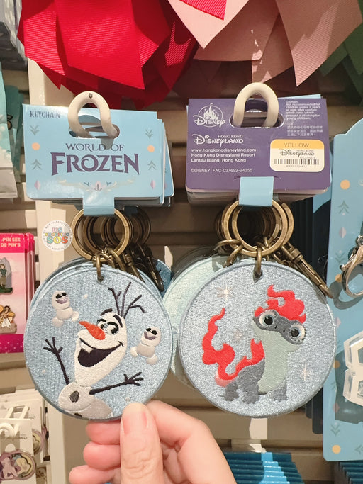 HKDL - World of Frozen x Olaf & Bruni 2 Sided Embroidery Keychain