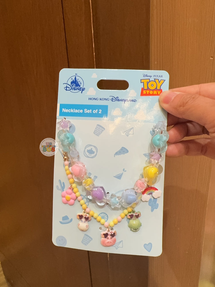 HKDL - 2026 Toy Story 5 x Rex, Hamm & Buttercup Necklace Set of 2