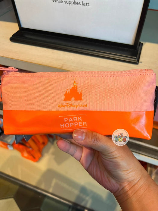 DLR/WDW - Logo Mania 2026 Park Hopper - Bright Orange Park Logo Pen Case