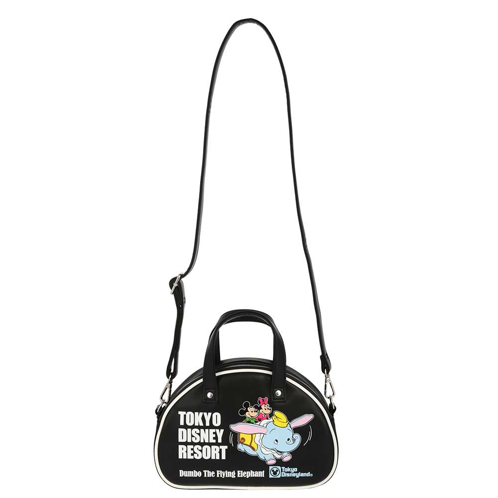 TDR - Retro Mickey & Minnie Mouse Riding Dumbo Attraction Shoulder Bag
