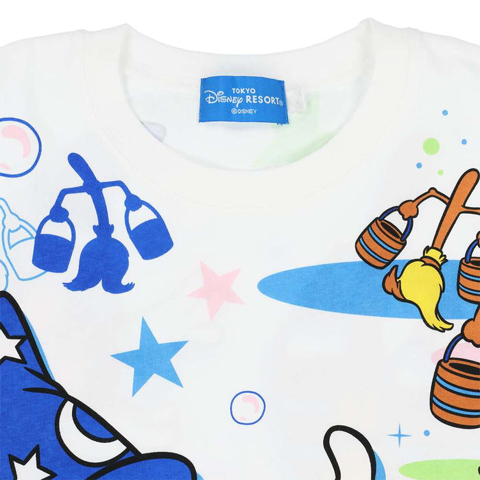 TDR - The Sorcerer's Apprentice Mickey Mouse & Magic Brooms T Shirt for Adults Color: White (Release Date: June 19, 2025)