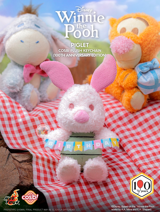 Hot Toys Cosbi - 2026 Winnie the Pooh & Friends 100th Anniversary Edition Blind Box Plush Keychain (Release Date: Jul 9, 2026)