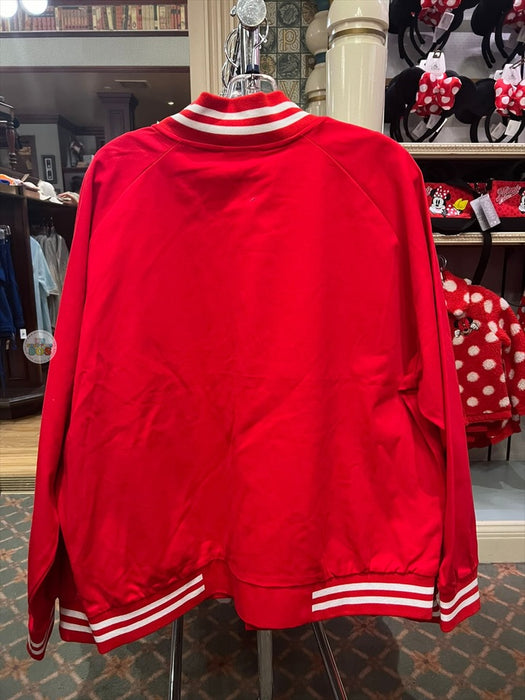 DLR/WDW - Classic Mickey Park Logo Red Strap White Hoodie Pullover (Adult)