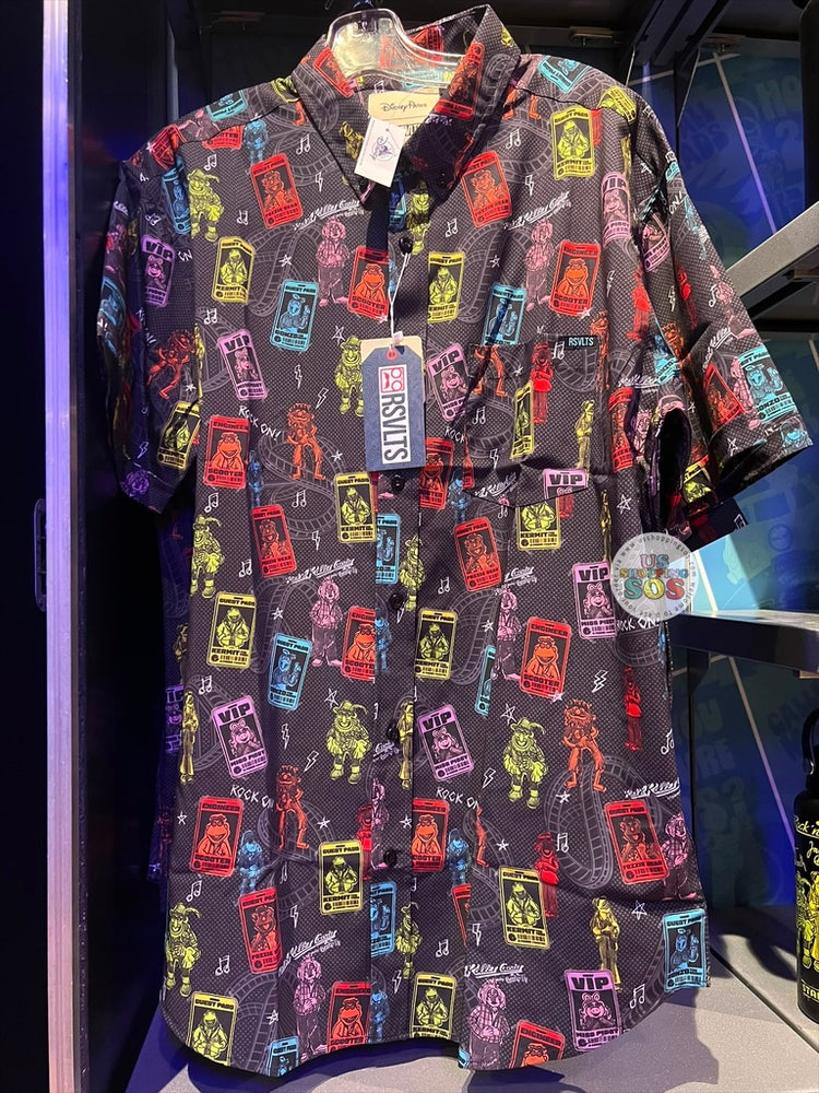 WDW - Rock ‘n’ Roller Coaster Starring The Muppets 2026 - RSVLT All-Over-Print Button-Up Shirt (Adult)