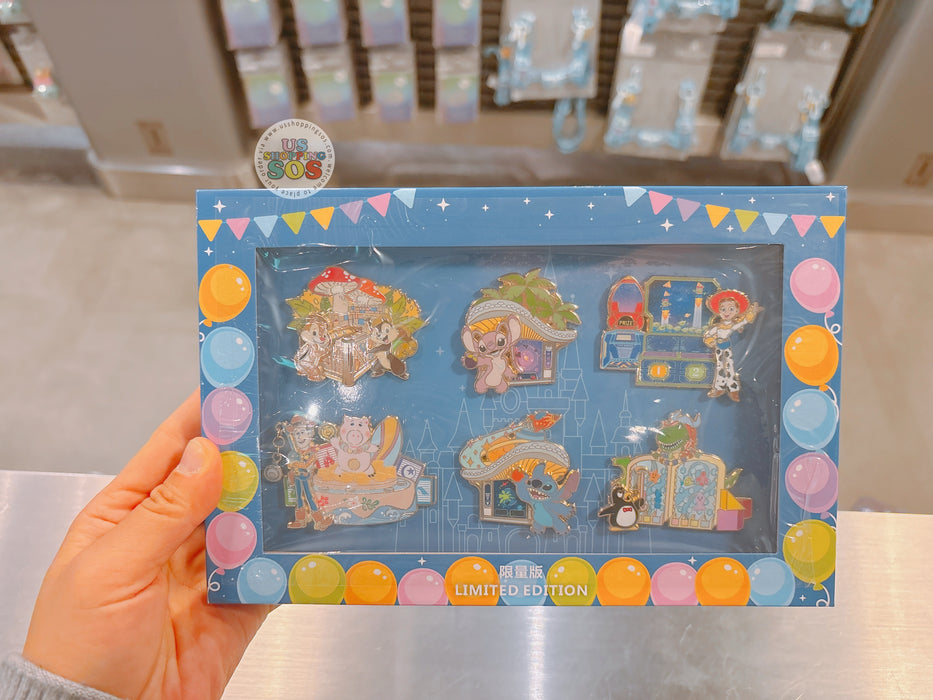 SHDL - 2025 Pin Trading Fun Day Collection x Disney Characters 6 Pin Badges Box Set Limited Edition of 300