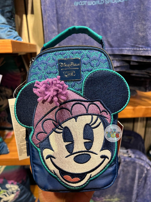 WDW - Epcot World Showcase Norway 🇳🇴 - Mickey and Minnie Aurora Time 2025 - Lug Minnie Big Face Skeeter Mini Crossbody/Belt Bag