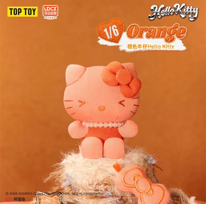 China TOPTOY - Hello Kitty Denim Plush Keychain Blind Box (Release Date: Sep 30, 2026)