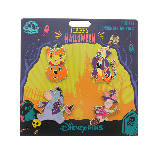 HKDL - Disney Halloween 2023 Collection x Winnie the Pooh Halloween Pin Set