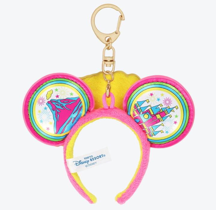 TDR - Mickey & Minnie Mouse , Tokyo Disney Resort "Confetti " Ear Headband Shaped Keychain (Release Date: Oct 8, 2026)