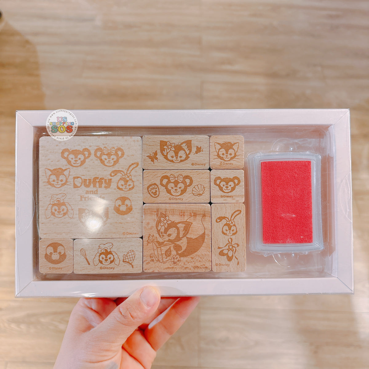 テディベア　SHAMPSON SHDL - Duffy & Friends Wooden Stamps & Stamp Pad Set — USShoppingSOS
