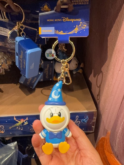 HKDL -  Mickey’s PhilharMagic Donald Duck Sorcerer ‘3 Expressions’ Keychain