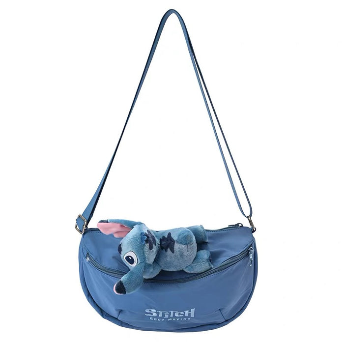 China Exclusive- Cute & Casual Laying Down Stitch Shoulder Bag