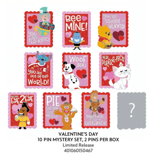 DLR/WDW - Valentine’s Day Mystery Pin Box (2 Pins Per Box)(Limited Edition, Release Date: Jan 27, 2026)