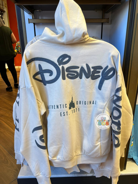 DLR/WDW - Castle Authentic Original Est Pearl Grey Hoodie Jacket (Adult)