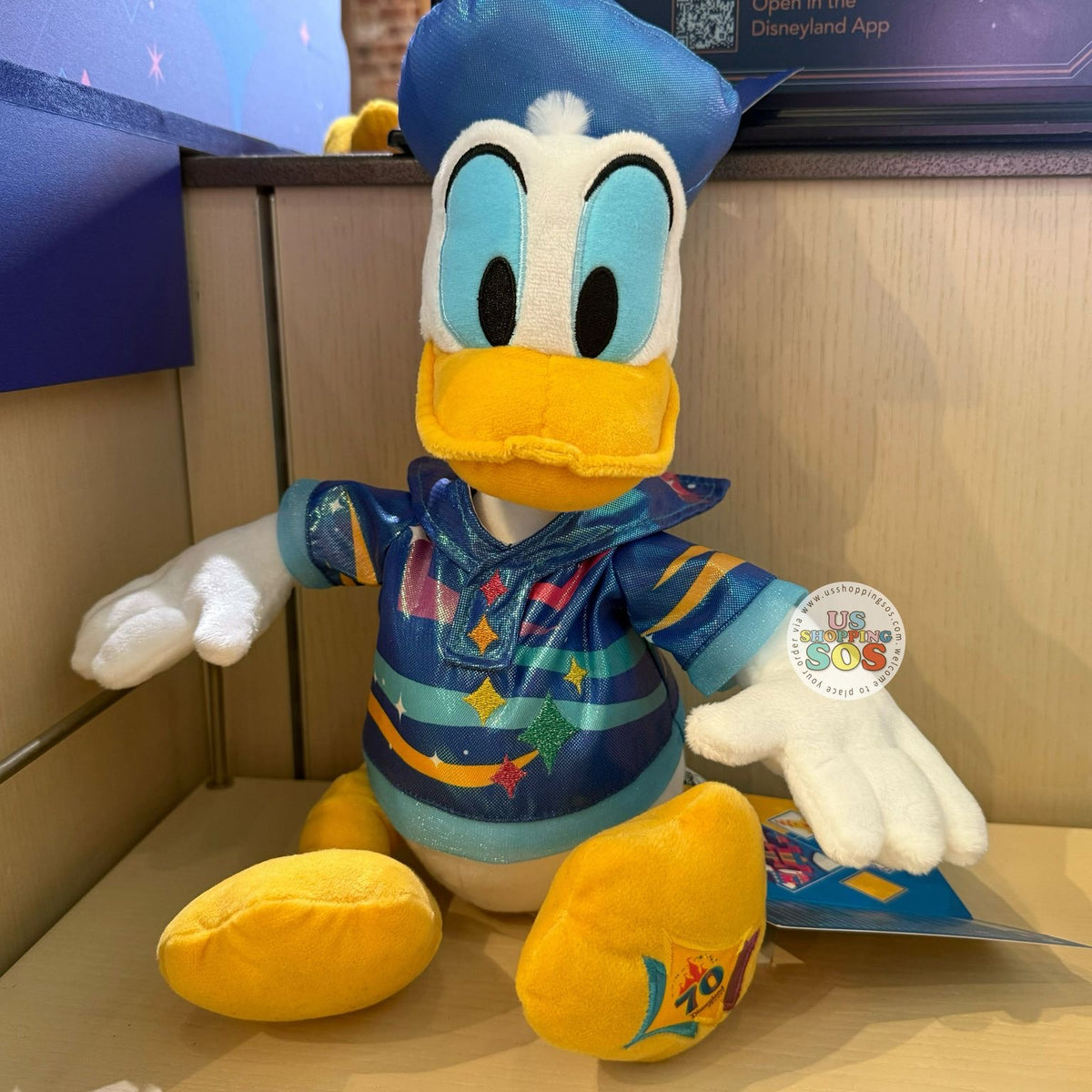 DLR - Disneyland 70th Celebration - Donald Duck Plush Toy