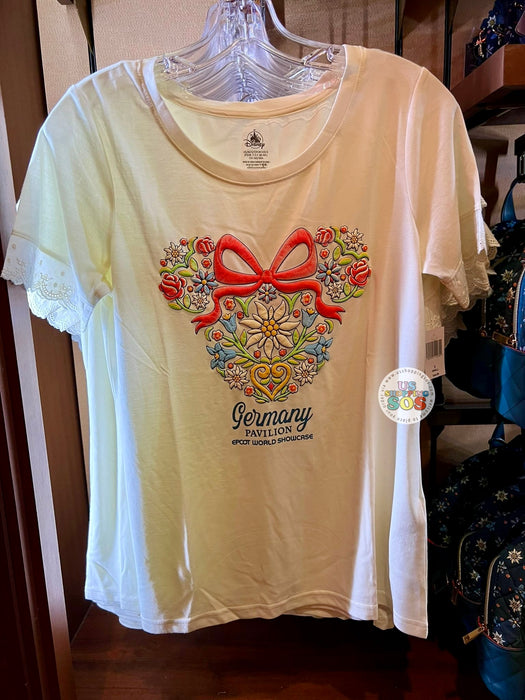 WDW - Epcot World Showcase Germany 🇩🇪 - Mickey and Minnie Schwarzwald Black Forest 2025 - Mickey Icon Off-White T-shirt (Adult)