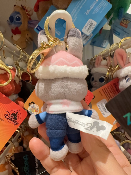 HKDL - Zootopia 2 x Judy Hopps Christmas Mini Plush Keychain