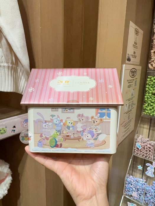 HKDL - 2025 Duffy and Friends Christmas Party x Godiva Chocolate House Shaped Box Set
