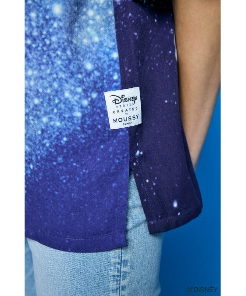 Japan Exclusive - Disney SERIES CREATED by MOUSSY x Retro Fantasia Mickey Mouse Famous Scene Shirt for Adults (Color: Navy)