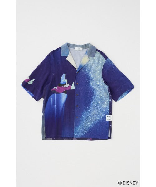 Japan Exclusive - Disney SERIES CREATED by MOUSSY x Retro Fantasia Mickey Mouse Famous Scene Shirt for Adults (Color: Navy)