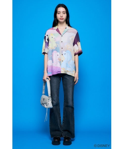 Japan Exclusive - Disney SERIES CREATED by MOUSSY x Retro Fantasia Mickey Mouse Famous Scene Shirt for Adults (Color: Pink)