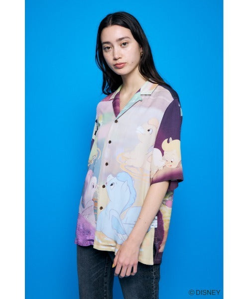 Japan Exclusive - Disney SERIES CREATED by MOUSSY x Retro Fantasia Mickey Mouse Famous Scene Shirt for Adults (Color: Pink)