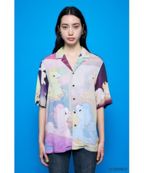 Japan Exclusive - Disney SERIES CREATED by MOUSSY x Retro Fantasia Mickey Mouse Famous Scene Shirt for Adults (Color: Pink)