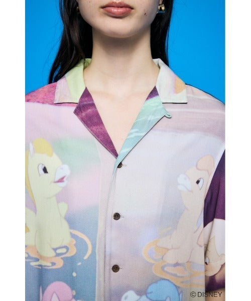 Japan Exclusive - Disney SERIES CREATED by MOUSSY x Retro Fantasia Mickey Mouse Famous Scene Shirt for Adults (Color: Pink)