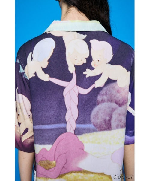 Japan Exclusive - Disney SERIES CREATED by MOUSSY x Retro Fantasia Mickey Mouse Famous Scene Shirt for Adults (Color: Pink)
