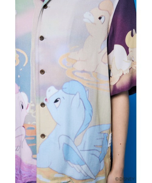 Japan Exclusive - Disney SERIES CREATED by MOUSSY x Retro Fantasia Mickey Mouse Famous Scene Shirt for Adults (Color: Pink)