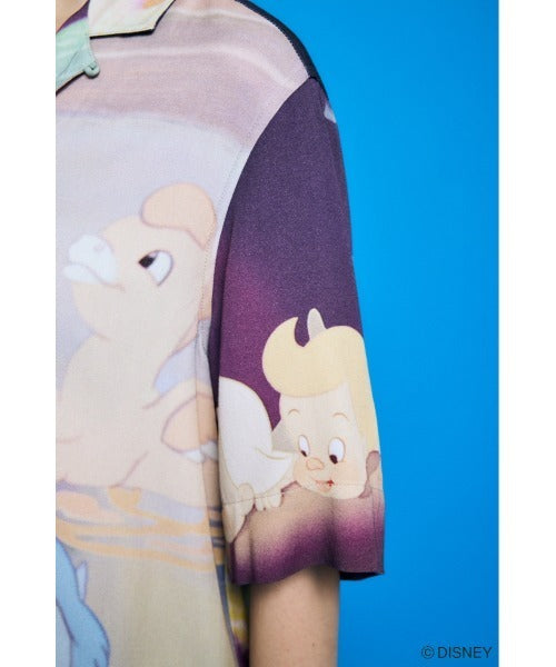 Japan Exclusive - Disney SERIES CREATED by MOUSSY x Retro Fantasia Mickey Mouse Famous Scene Shirt for Adults (Color: Pink)