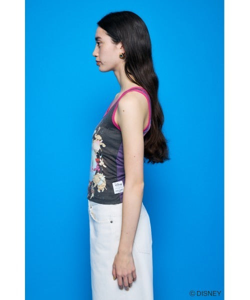 Japan Exclusive - Disney SERIES CREATED by MOUSSY x Retro Fantasia Mickey Mouse Poster Tank Top (Color: Black)