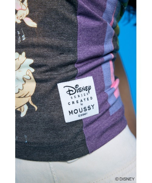 Japan Exclusive - Disney SERIES CREATED by MOUSSY x Retro Fantasia Mickey Mouse Poster Tank Top (Color: Black)