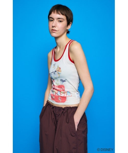 Japan Exclusive - Disney SERIES CREATED by MOUSSY x Retro Fantasia Mickey Mouse Poster Tank Top (Color: White)