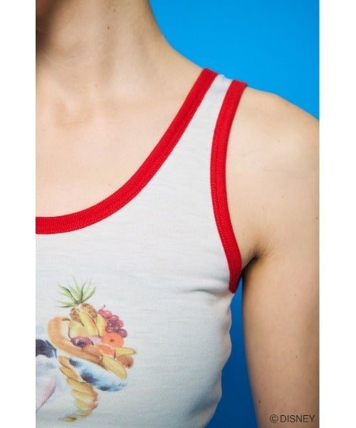 Japan Exclusive - Disney SERIES CREATED by MOUSSY x Retro Fantasia Mickey Mouse Poster Tank Top (Color: White)