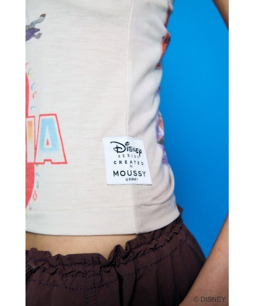 Japan Exclusive - Disney SERIES CREATED by MOUSSY x Retro Fantasia Mickey Mouse Poster Tank Top (Color: White)