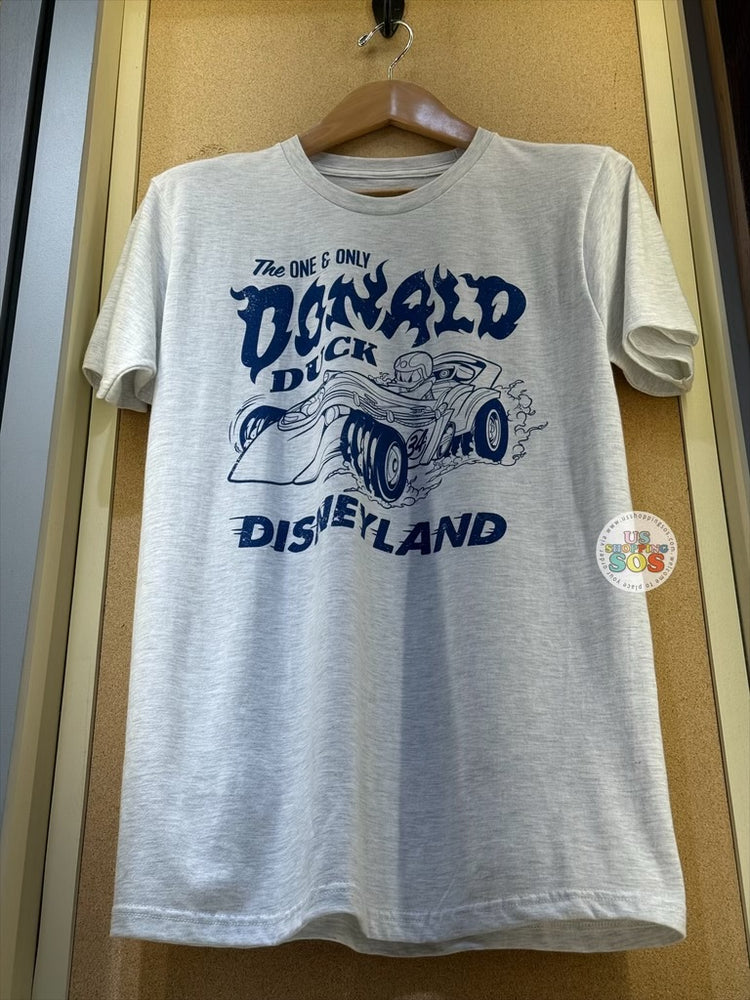 DLR/WDW - The One & Only Donald Duck Park Logo Light Grey Graphic Tee (Adult)
