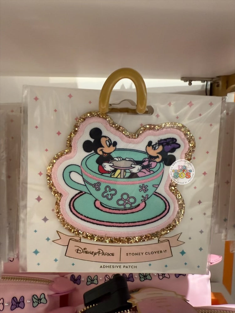 DLR/WDW - Stoney Clover Lane - Mickey & Minnie Park Fun 2026 - Mickey and Minnie in Mad Tea Party Ride Patch