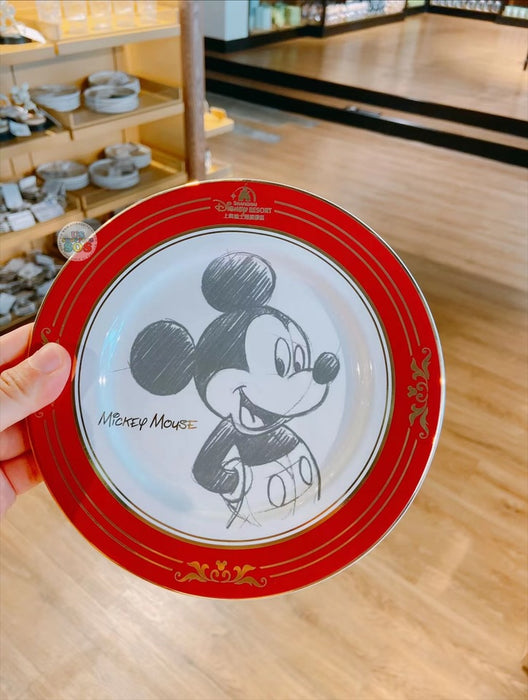 SHDL - Sketches of Disney Friends Collection x Mickey Mouse Plate