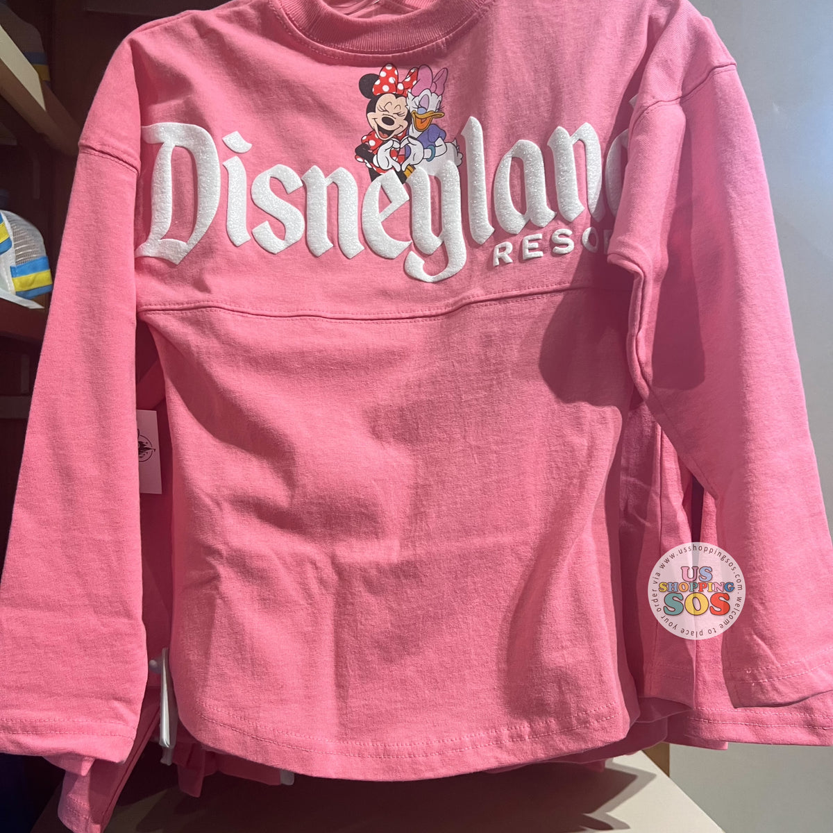 DLR/WDW - Spirit Jersey Minnie & Dasiy Park Logo Pink Pullover