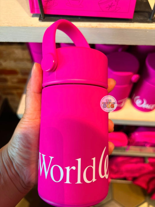 DLR/WDW - Logo Mania 2026 Fantasyland Feels - Bright Pink Park Logo Mini Stainless Steel Tumbler