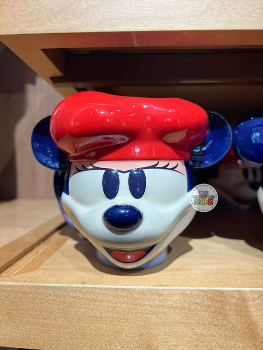 WDW - Epcot World Showcase France 🇫🇷 - Mickey & Minnie Red Beret 2026 - Minnie Big Face Ceramic Mug