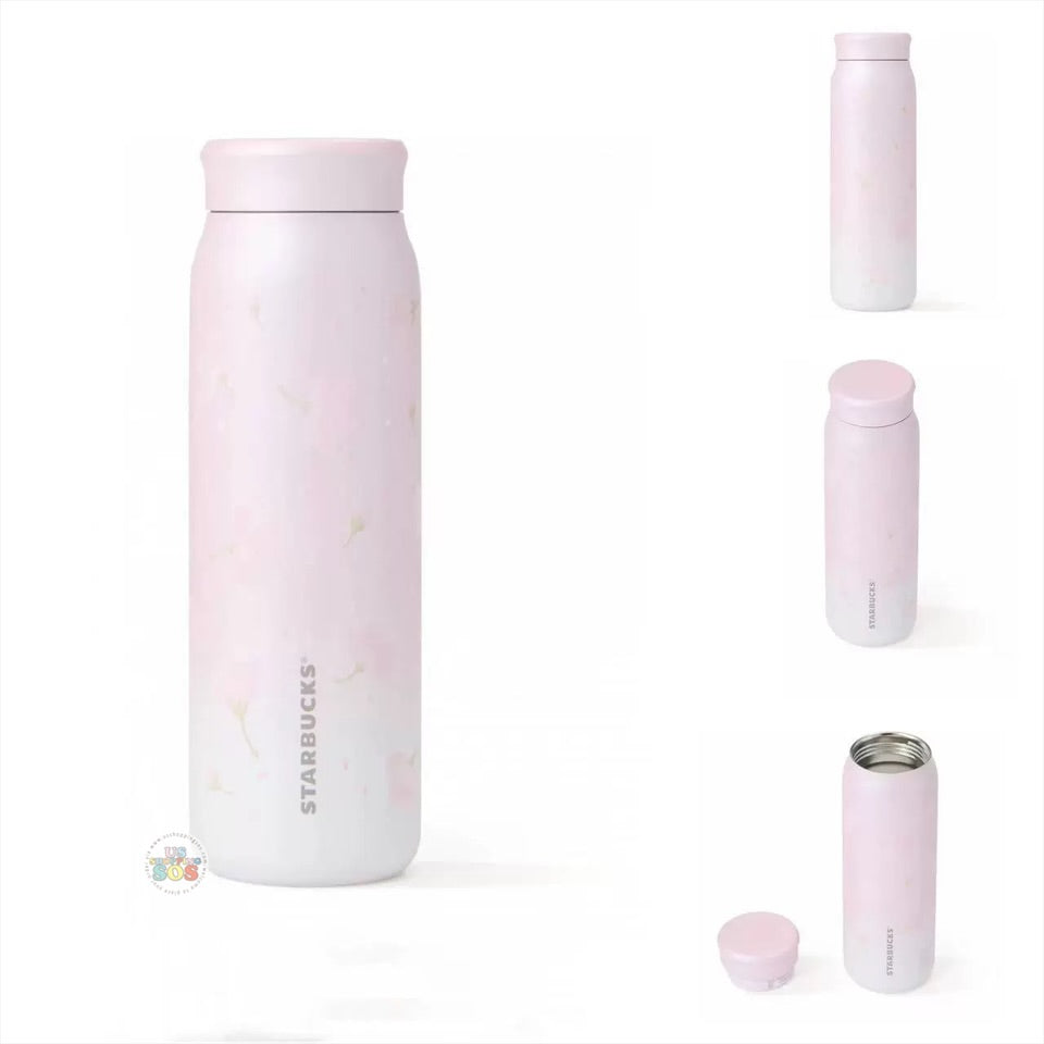 Starbucks China - Sakura Cherry Blossom 2025 x 14. Stainless Steel Bottle 591ml (Release Date: Feb 11, 2025)