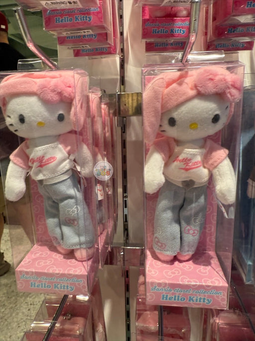 Japan Sanrio - Sanrio Closet Collection x  Hello Kitty Plush Keychain (Color: Pink & Jeans)