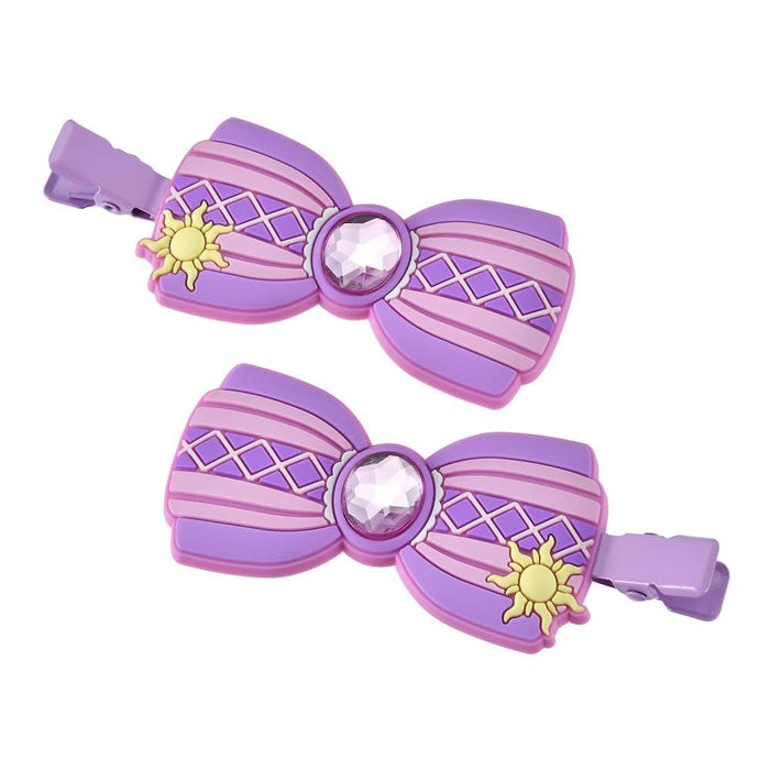 JDS - MAEGAMI Hair Zakka x Rapunzel ‘Color Clip Stone Ribbon’ Hair Clip Set
